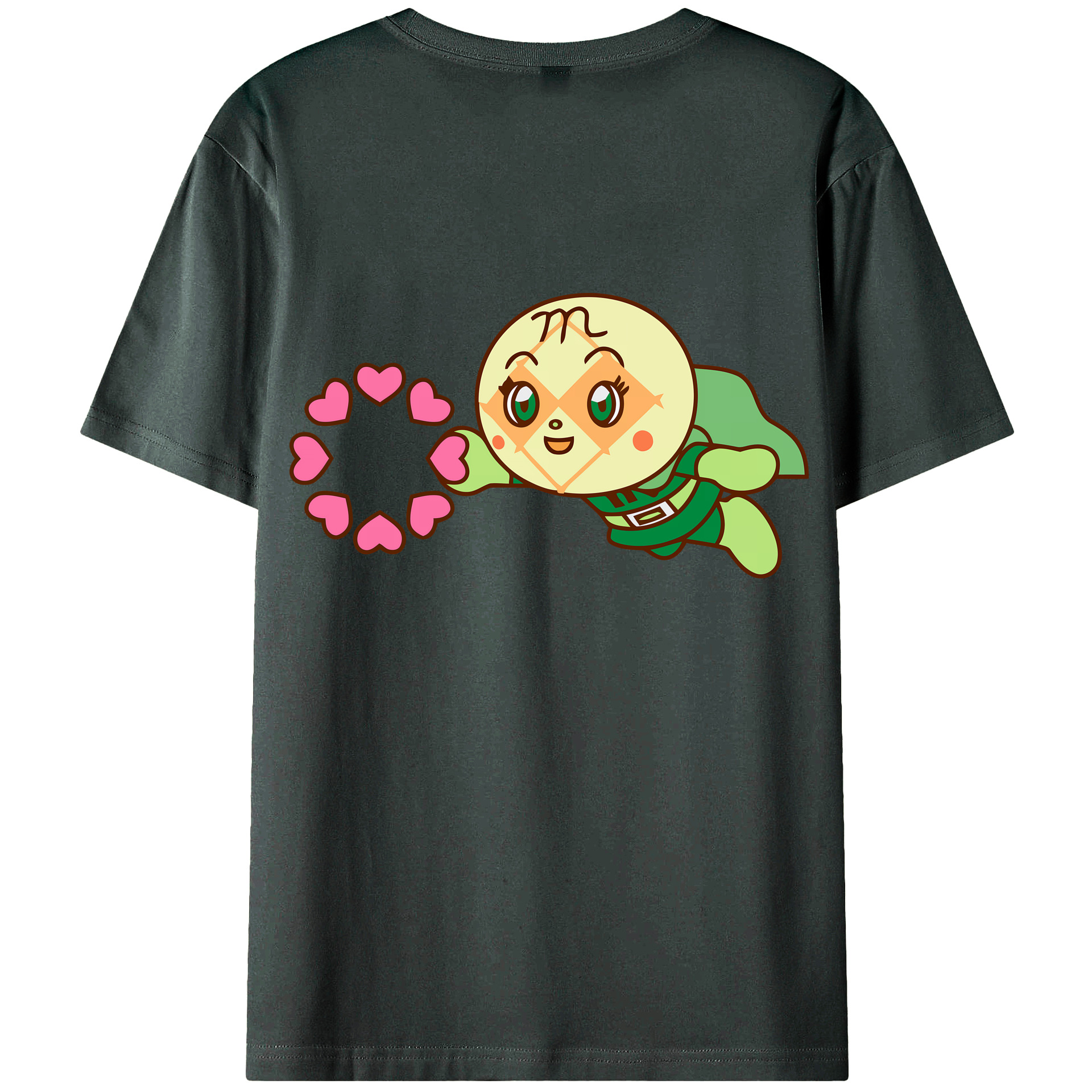 （画像用） アンパンマン Anpanman 綿100％ メンズ半袖Tシャツ（バックプリント） 通気性